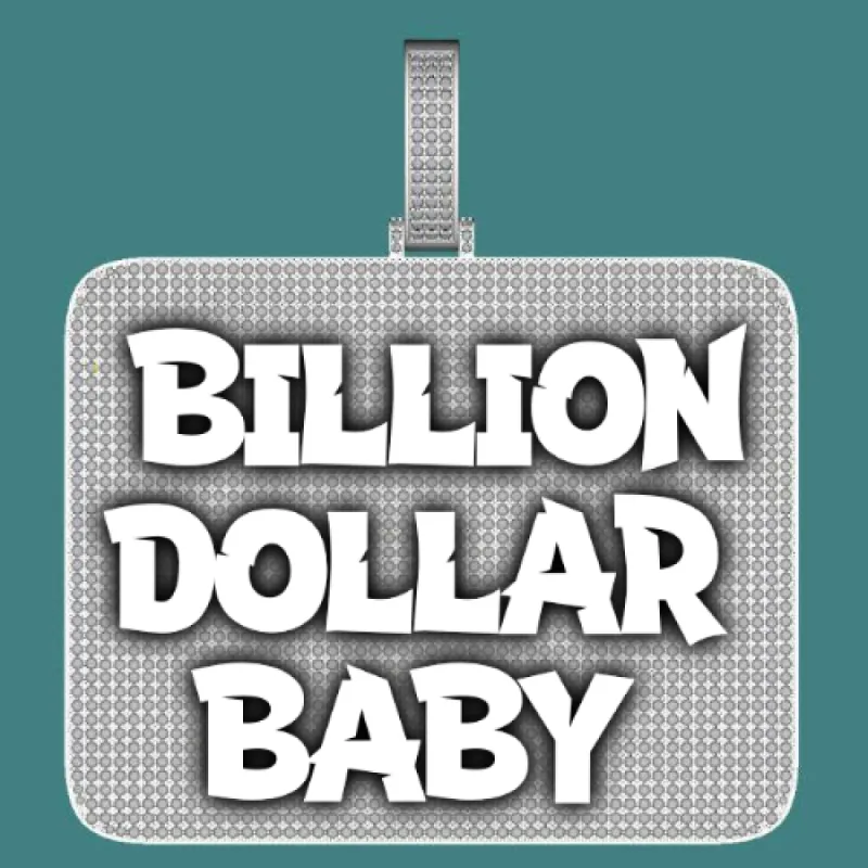 CUSTOM LETTER NECKLACE 3D BIG SQUARE sold by The GUU Shop