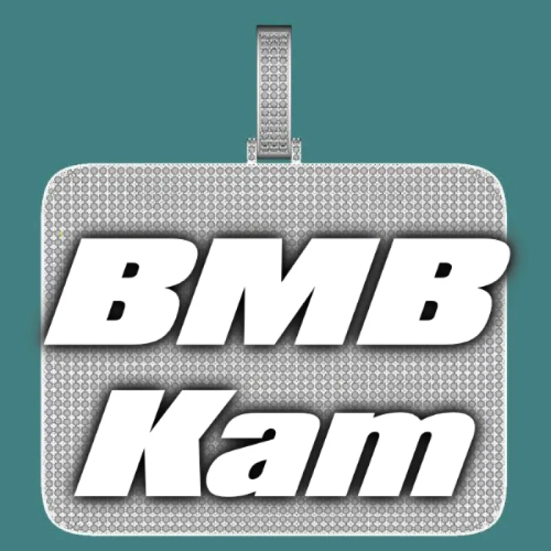 CUSTOM LETTER NECKLACE 3D BIG SQUARE sold by The GUU Shop