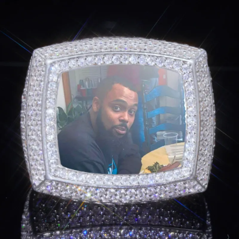 3D CUSTOM PICTURE ICED RING sold by The GUU Shop