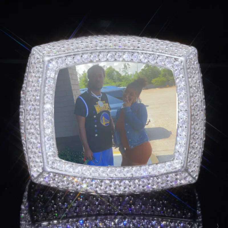 3D CUSTOM PICTURE ICED RING sold by The GUU Shop