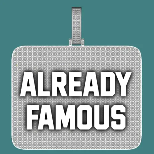 CUSTOM LETTER NECKLACE 3D BIG SQUARE sold by The GUU Shop