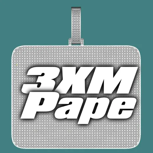 CUSTOM LETTER NECKLACE 3D BIG SQUARE sold by The GUU Shop