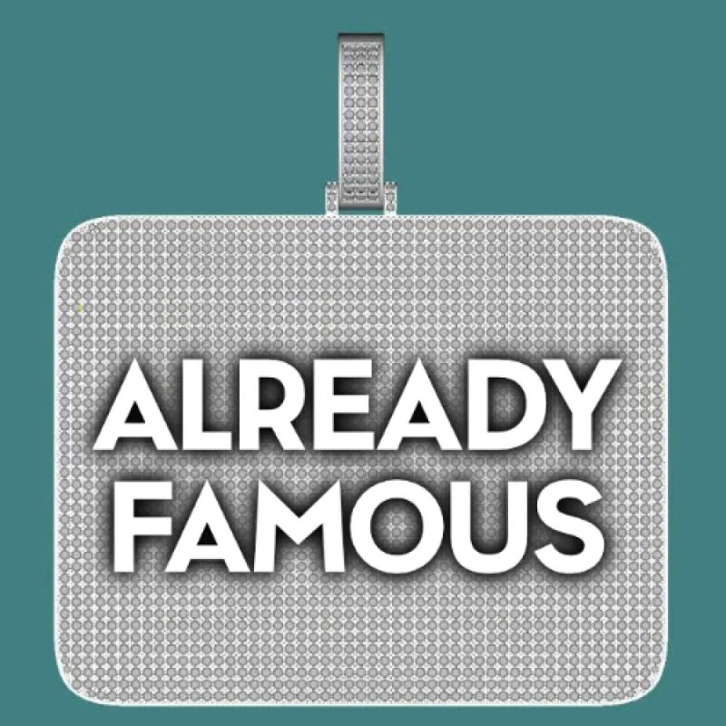 CUSTOM LETTER NECKLACE 3D BIG SQUARE sold by The GUU Shop