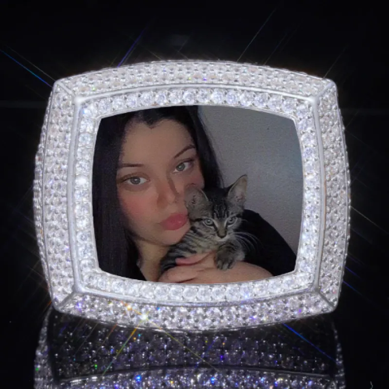 3D CUSTOM PICTURE ICED RING sold by The GUU Shop