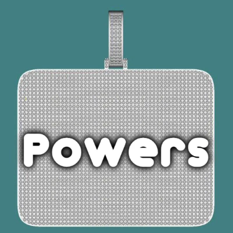 CUSTOM LETTER NECKLACE 3D BIG SQUARE sold by The GUU Shop