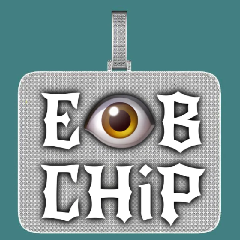 CUSTOM LETTER NECKLACE 3D BIG SQUARE sold by The GUU Shop