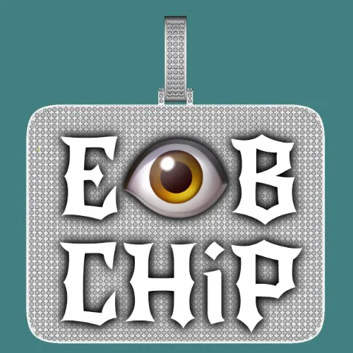 CUSTOM LETTER NECKLACE 3D BIG SQUARE sold by The GUU Shop