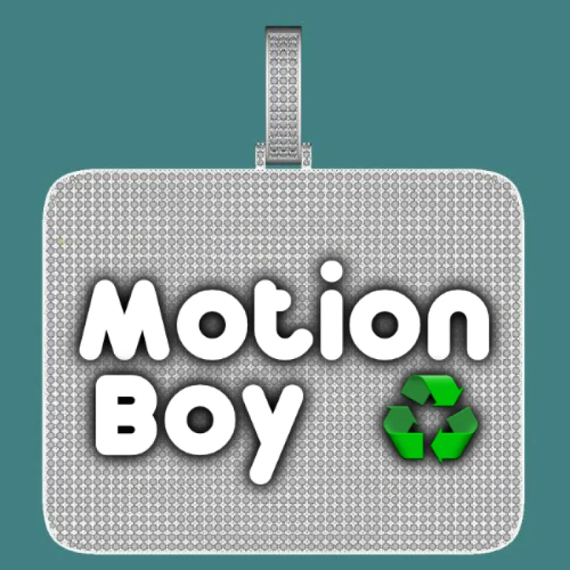 CUSTOM LETTER NECKLACE 3D BIG SQUARE sold by The GUU Shop