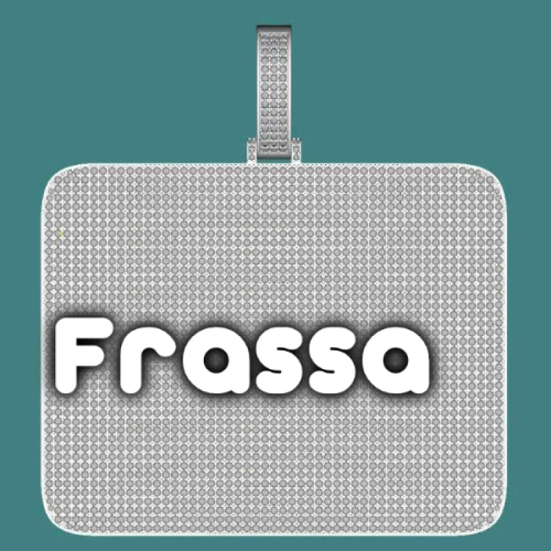 CUSTOM LETTER NECKLACE 3D BIG SQUARE sold by The GUU Shop