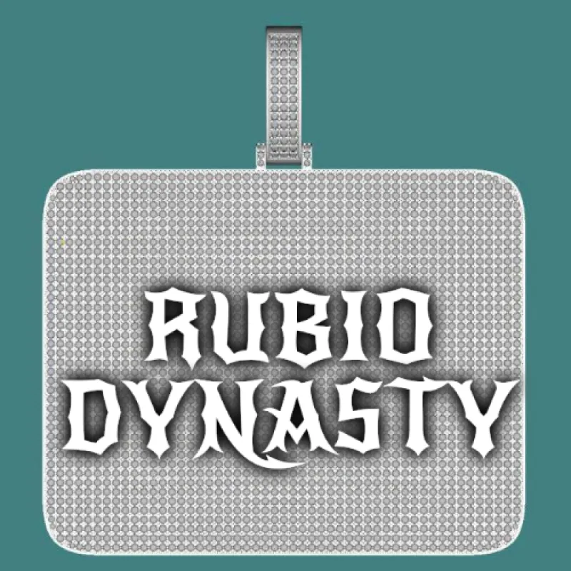 CUSTOM LETTER NECKLACE 3D BIG SQUARE sold by The GUU Shop