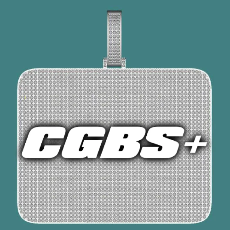 CUSTOM LETTER NECKLACE 3D BIG SQUARE sold by The GUU Shop