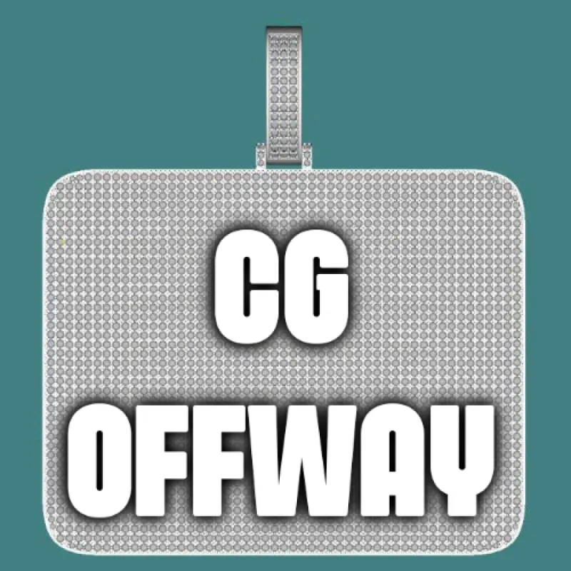 CUSTOM LETTER NECKLACE 3D BIG SQUARE sold by The GUU Shop