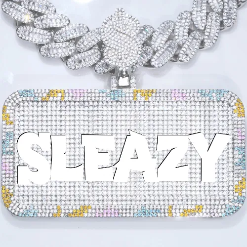 CUSTOM LETTER NECKLACE 3D COLORFUL SQUARE sold by The GUU Shop