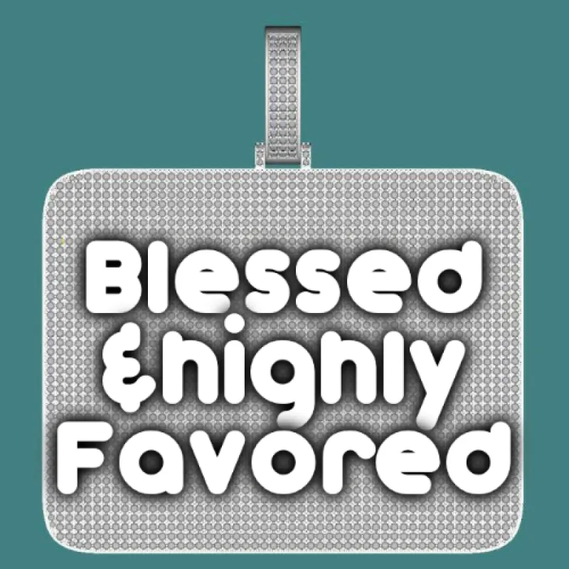 CUSTOM LETTER NECKLACE 3D BIG SQUARE sold by The GUU Shop