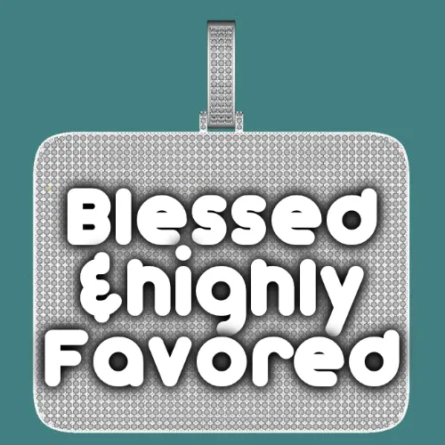 CUSTOM LETTER NECKLACE 3D BIG SQUARE sold by The GUU Shop