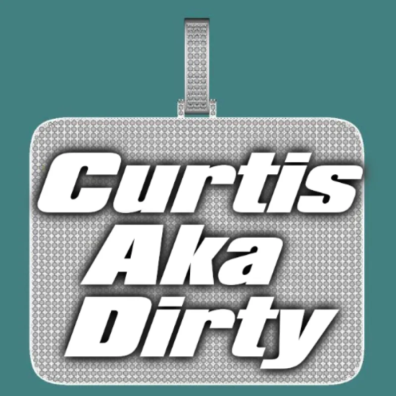 CUSTOM LETTER NECKLACE 3D BIG SQUARE sold by The GUU Shop