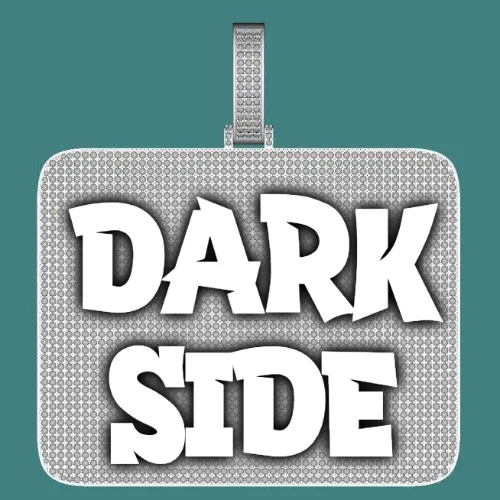 CUSTOM LETTER NECKLACE 3D BIG SQUARE sold by The GUU Shop