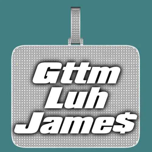 CUSTOM LETTER NECKLACE 3D BIG SQUARE sold by The GUU Shop