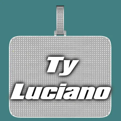 CUSTOM LETTER NECKLACE 3D BIG SQUARE sold by The GUU Shop