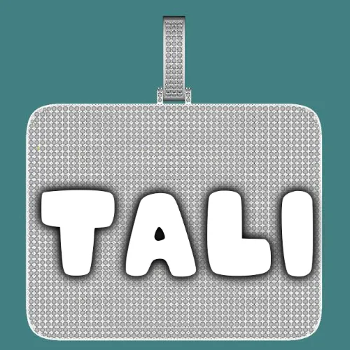 CUSTOM LETTER NECKLACE 3D BIG SQUARE sold by The GUU Shop