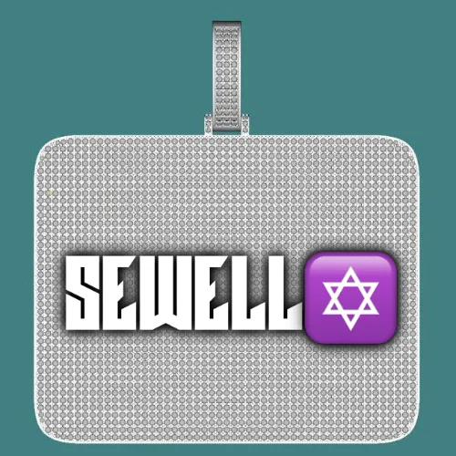 CUSTOM LETTER NECKLACE 3D BIG SQUARE sold by The GUU Shop