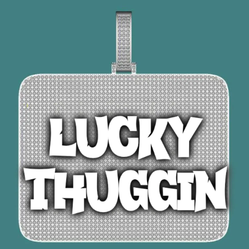 CUSTOM LETTER NECKLACE 3D BIG SQUARE sold by The GUU Shop