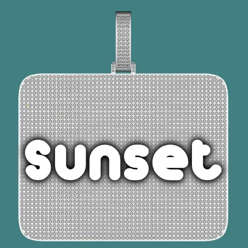 CUSTOM LETTER NECKLACE 3D BIG SQUARE sold by The GUU Shop