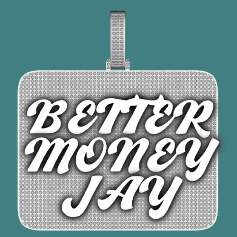 CUSTOM LETTER NECKLACE 3D BIG SQUARE sold by The GUU Shop