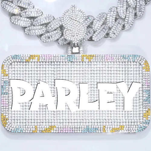 CUSTOM LETTER NECKLACE 3D COLORFUL SQUARE sold by The GUU Shop