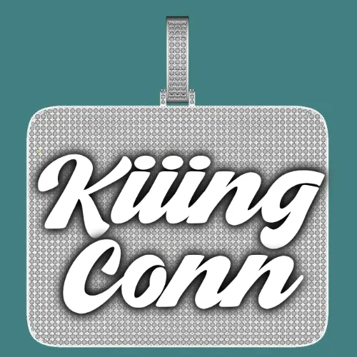 CUSTOM LETTER NECKLACE 3D BIG SQUARE sold by The GUU Shop