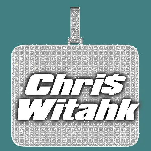 CUSTOM LETTER NECKLACE 3D BIG SQUARE sold by The GUU Shop