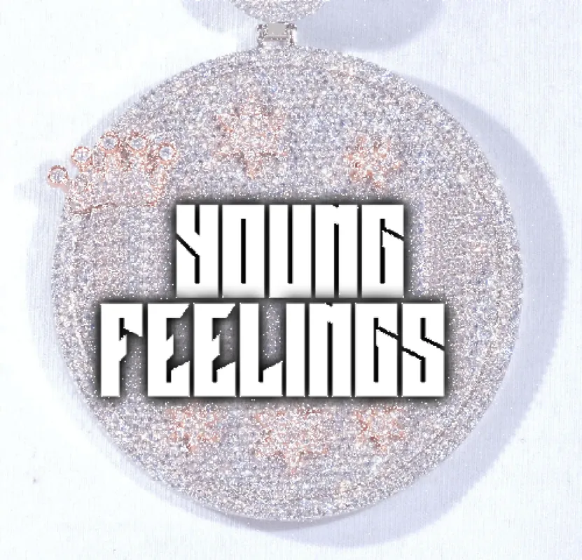 CUSTOM LETTER NECKLACE 3D BIG CROWN DISC sold by The GUU Shop