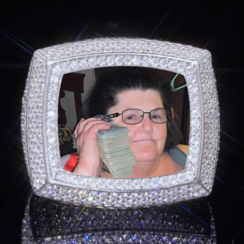 3D CUSTOM PICTURE ICED RING sold by The GUU Shop