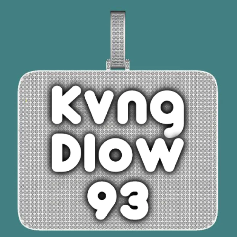 CUSTOM LETTER NECKLACE 3D BIG SQUARE sold by The GUU Shop