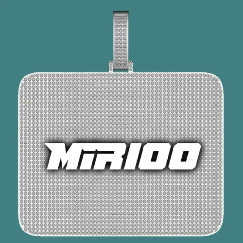 CUSTOM LETTER NECKLACE 3D BIG SQUARE sold by The GUU Shop