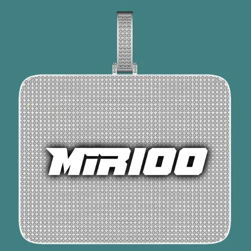 CUSTOM LETTER NECKLACE 3D BIG SQUARE sold by The GUU Shop