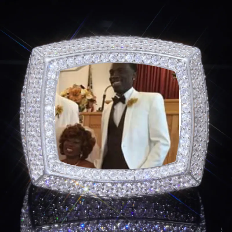 3D CUSTOM PICTURE ICED RING sold by The GUU Shop