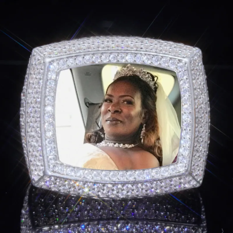 3D CUSTOM PICTURE ICED RING sold by The GUU Shop