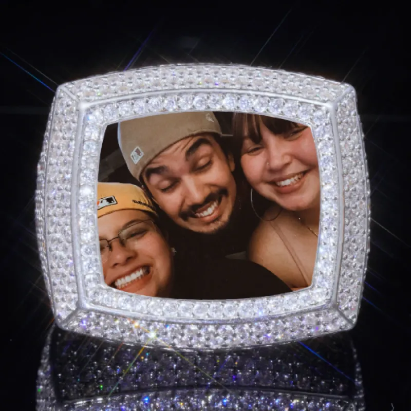 3D CUSTOM PICTURE ICED RING sold by The GUU Shop