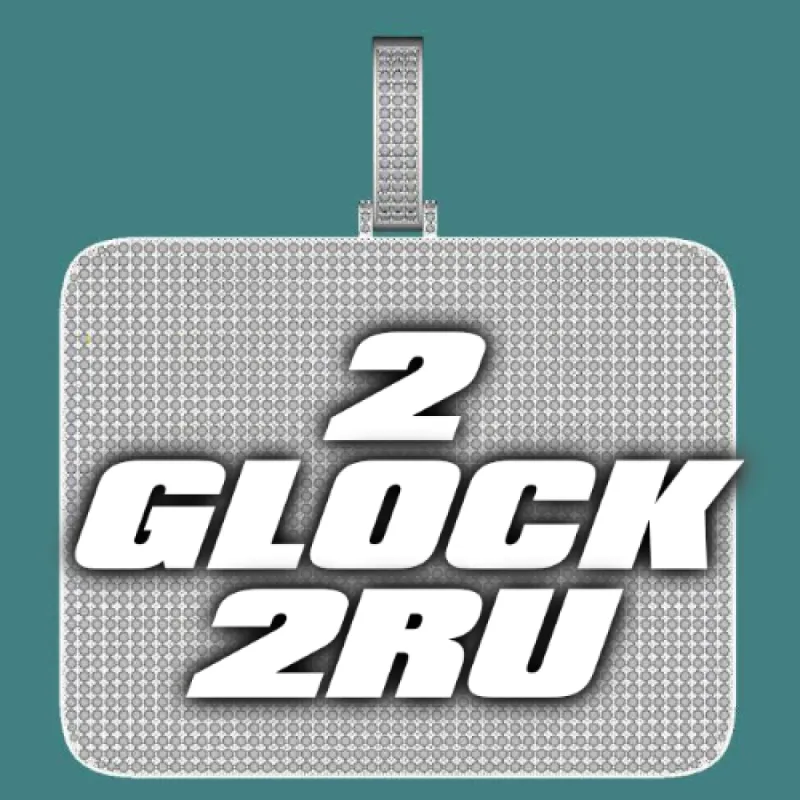 CUSTOM LETTER NECKLACE 3D BIG SQUARE sold by The GUU Shop