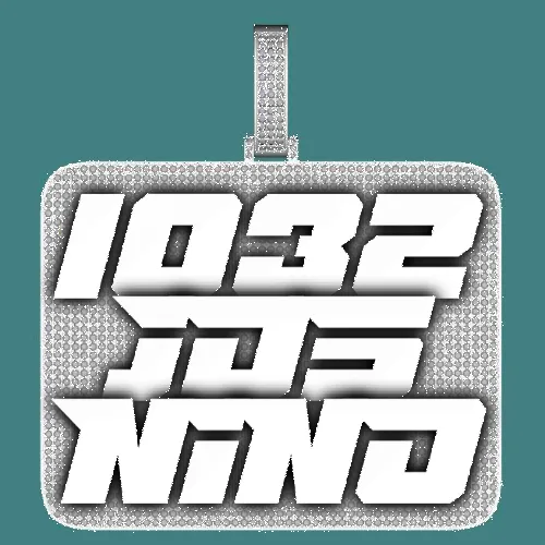 CUSTOM LETTER NECKLACE 3D BIG SQUARE sold by The GUU Shop