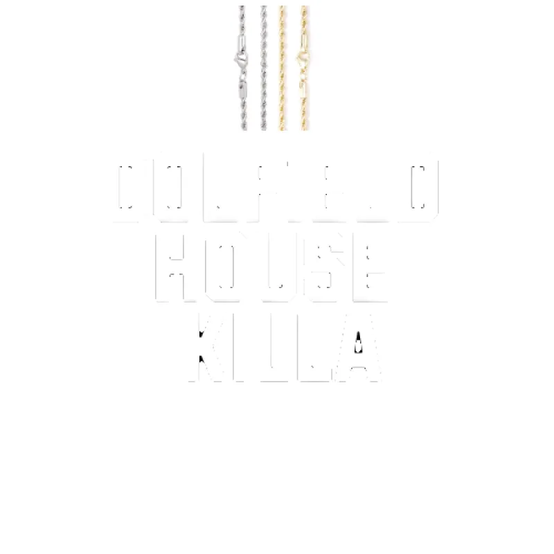 Custom Letters Baguette Two Layer Necklace made by The GUU Shop