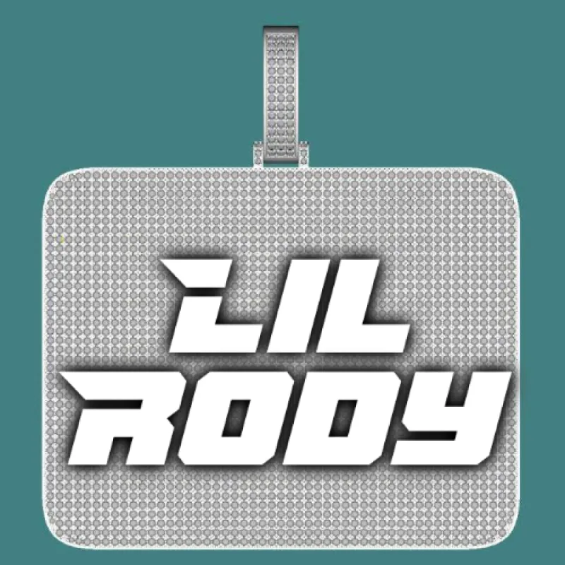 CUSTOM LETTER NECKLACE 3D BIG SQUARE sold by The GUU Shop