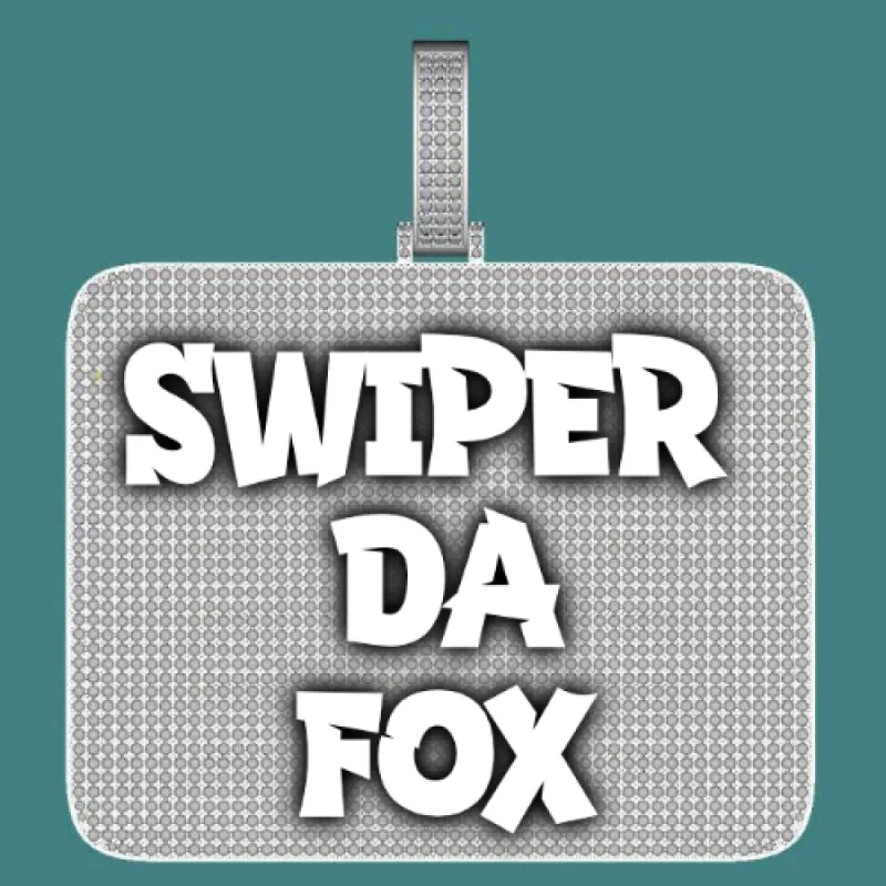 CUSTOM LETTER NECKLACE 3D BIG SQUARE sold by The GUU Shop