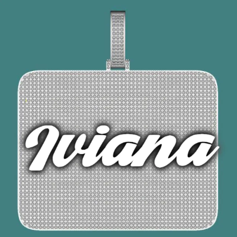 CUSTOM LETTER NECKLACE 3D BIG SQUARE sold by The GUU Shop