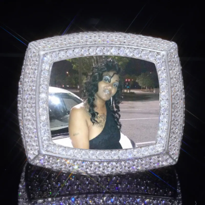 3D CUSTOM PICTURE ICED RING sold by The GUU Shop