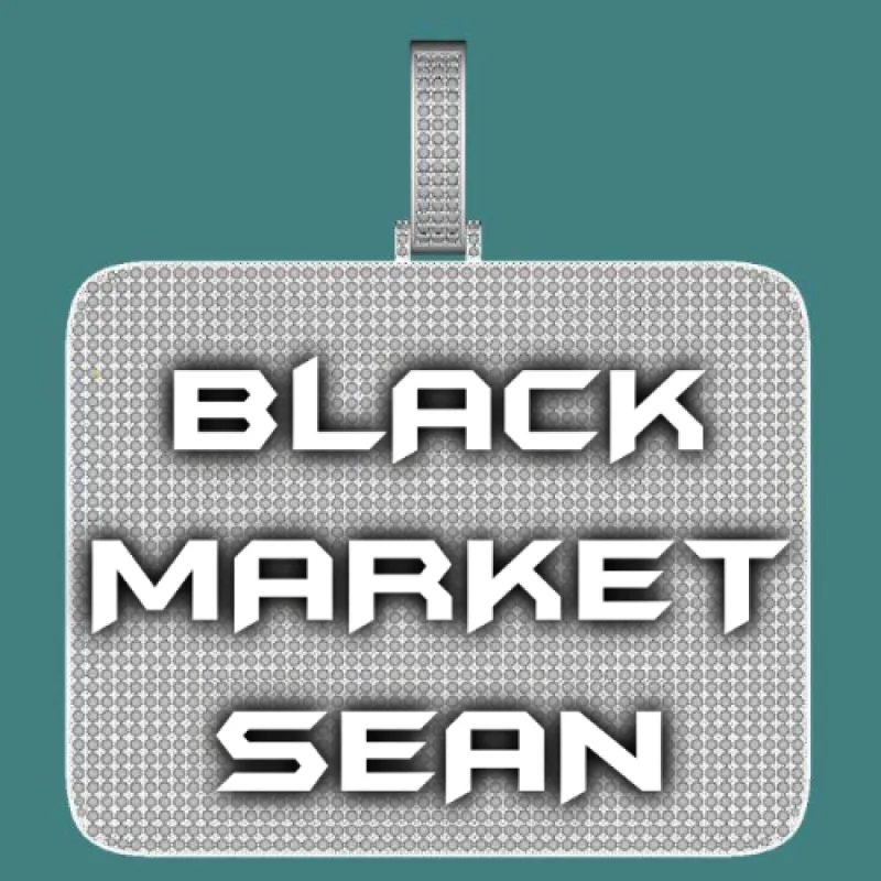 CUSTOM LETTER NECKLACE 3D BIG SQUARE sold by The GUU Shop