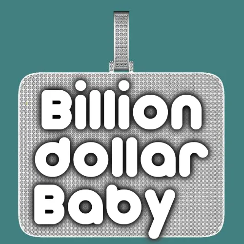 CUSTOM LETTER NECKLACE 3D BIG SQUARE sold by The GUU Shop