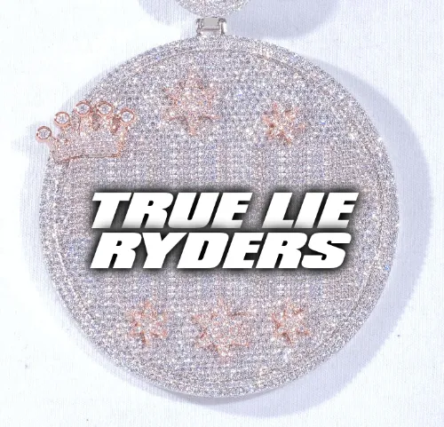 CUSTOM LETTER NECKLACE 3D BIG CROWN DISC sold by The GUU Shop