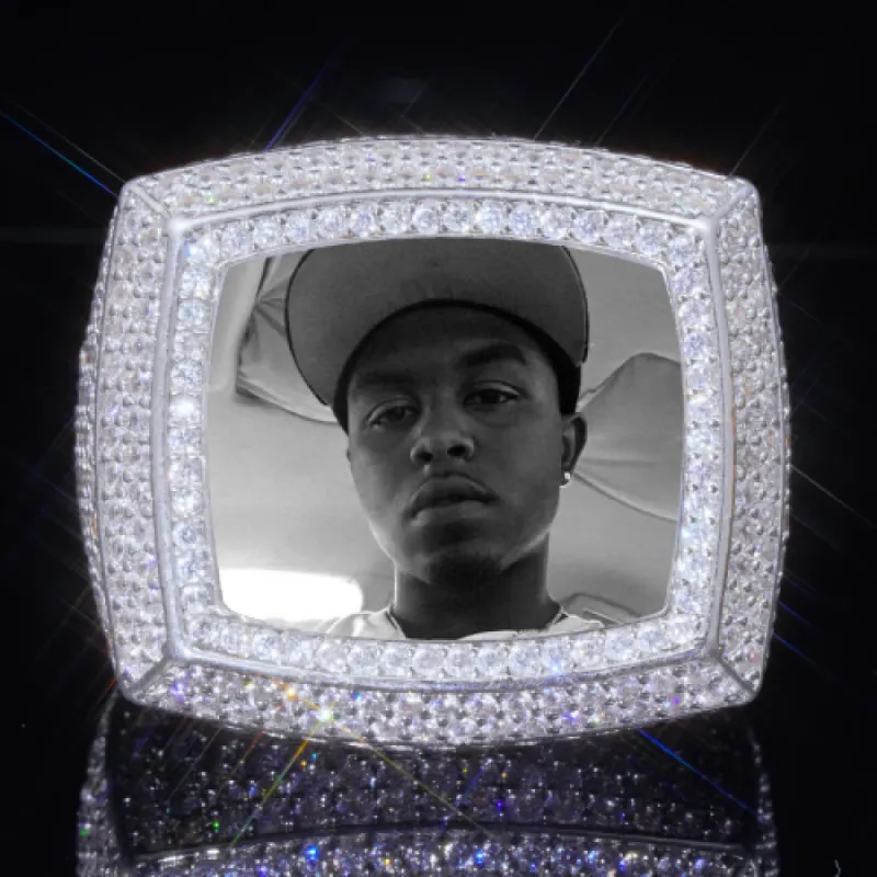 3D CUSTOM PICTURE ICED RING sold by The GUU Shop